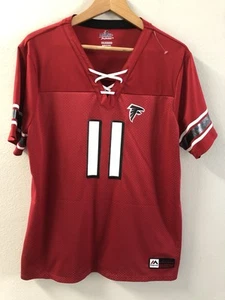 Atlanta Falcons Majestic Fan Red Jersey Lace Up Women's SZ XXL - Julio Jones #11 - Picture 1 of 11