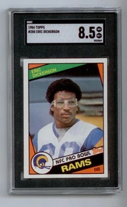 1984 Topps Football Card ~ ERIC DICKERSON Rookie #280 SGC 8.5, NM/MT+ - Picture 1 of 2