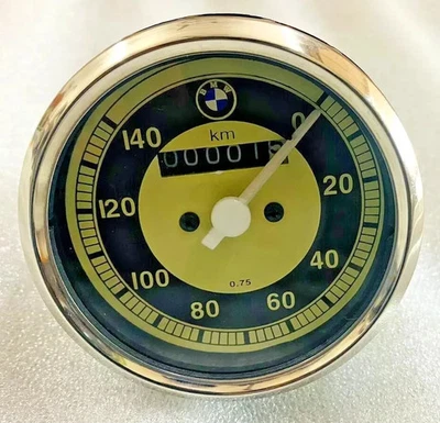 Velocímetro Speedo 140 Kph Kmph Bicicletas BMW R25 R26 R50 | Apto para Foto 1 de 3