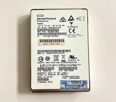 HGST HPE Ultrastar 400GB SSD SAS 12Gbps - SSD1600MM - Image 1 of 3