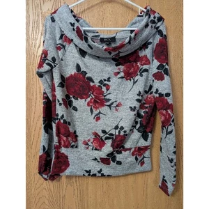 BCX Size Medium Women's Floral Off Shoulder Top - Picture 1 of 4