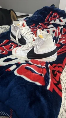 Nike Blazer Mid 77 Jumbo Men's Size 11 Sneakers White/Black Leather DD3111-100 - Image 1 of 4