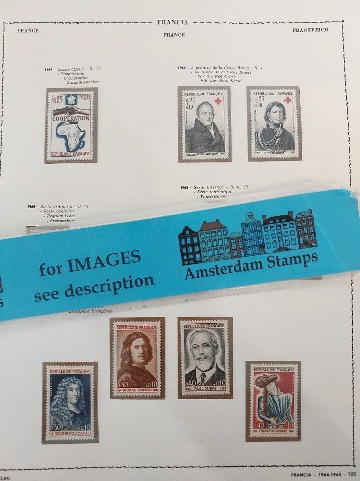 France 1965-1988 very fine MNH collection in 2 albums High CAT + FACE Value TOP! - Image 1 of 1