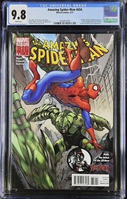 AMAZING SPIDER-MAN #654 CGC 9.8 - White Pages *FLASH THOMPSON BECOMES VENOM* - Image 1 of 2
