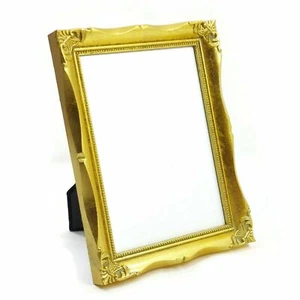 Antique Ornate Picture Photo Frame Goldtone Home Décor Engraving Decoration VTG - Picture 1 of 10