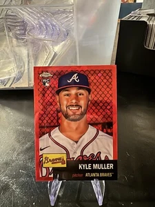 2022 Topps Chrome Platinum Red Atomic #80 Kyle Muller RC /100 Atlanta Braves - Picture 1 of 3