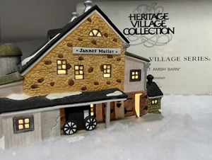 Dept 56 New England Village JANNES MULLET AMISH BARN & AMISH FAMILY 5944-7, 1989 - Bild 1 von 11
