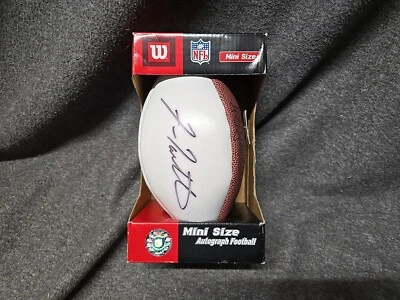 Mini fútbol americano de la NFL firmado/autografiado por Fran Tarkenton, Wilson Foto 1 de 4