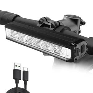 Super Waterproof Bright LED Bike Light USB Rechargeable Bicycle Front Headlight - Picture 1 of 12