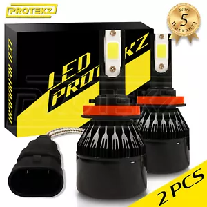Protekz H13 9008 LED Headlight Bulbs CREE Dual Beam Kit 6000K Xenon HID White - Picture 1 of 12