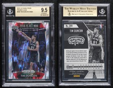2015-16 Panini Prizm All-NBA Team Flash Tim Duncan #399 BGS 9.5 GEM MINT HOF