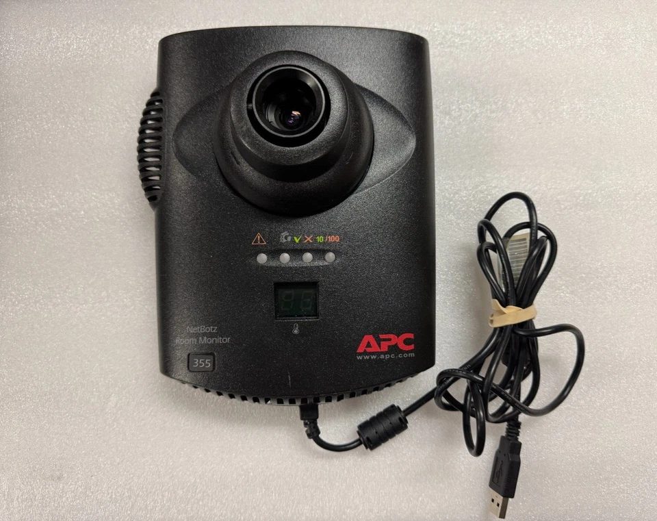 APC NetBotz Room Monitor 355 Security Camera NBWL0355 w/ cable - Image 1 of 2