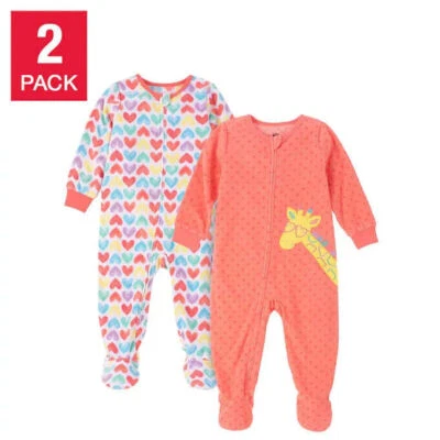 NEW Kids Headquarters Pajama Blanket Sleeper 2 Pack Size: 6M, 9M, 12M, 18M, 2T, - Image 1 of 4