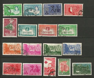 Vietnam du Sud années 50/60 17 timbres oblitérés /TR381 - Picture 1 of 1