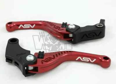 Juego de palancas freno y embrague rojo corto BMW K1600B / Grand Am / GT 2017 - 24 ASV F3 Foto 1 de 4