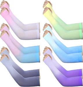 Jenpen 6 Pairs UV Sun Protection Arm Sleeves to Cover Arms for Women Compression - Picture 1 of 12