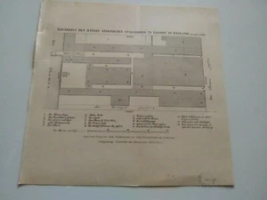 Grundriss Des Hansee Stadtischen Stallhoffes ZV London in England (17. Jh.) - Bild 1 von 8