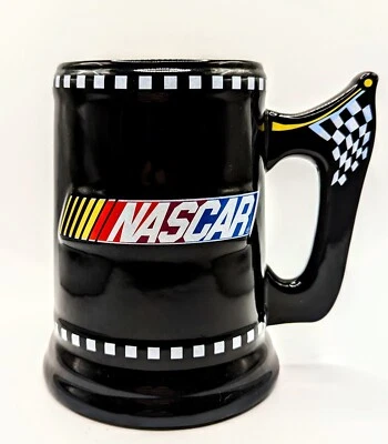 Taza de café/cerveza cerámica NASCAR Logo Lg 2003 Sherwood Brands Racing coleccionable Foto 1 de 4