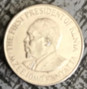 Kenya 2010 1 Shilling Nickel Plated Steel First President Of Kenya - Picture 1 of 2