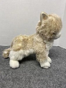 Douglas Gayla Cat Kitten Plush Tan White Furry Fluffy Stuffed Animal Retired - Picture 1 of 7