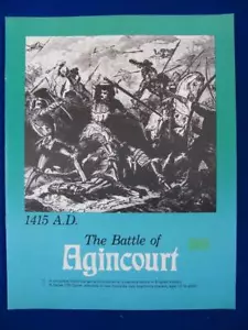 The Battle of Agincourt 1415 n. Chr. - Serie 120 Spiel - GDW - Ungeschnittene Zähler - Sehr guter Zustand - Bild 1 von 3
