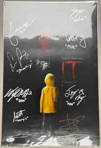 IT 2017 Kids Cast 8x Signed Auto Movie Poster JSA COA - Picture 1 of 3