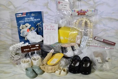 Accesorios para hacer muñecas de porcelana pelucas cuentas esqueleto zapatos pestañas articulaciones Foto 1 de 4