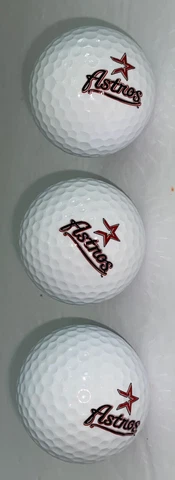 HOUSTON ASTROS GOLF BALLS 2000-2012 TEAM LOGO LOT OF 3 Cover