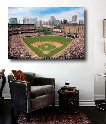 Camden Yard - Baltimore Orioles Stadium - Grande 36 x 24 Ariel View Drone Shot Foto 1 de 2