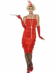 1920s Vestido Flapper Mujer Rojo Charleston Gatsby Disfraz Mujer - Imagen 1 de 1