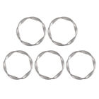 5 Pcs Knotted Silver Scarf Buckle Ladies Rings Tee Shirt Clips Alloy