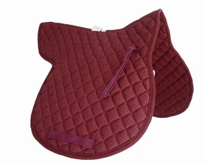 PRI Shaped SaddleGrip Non-Slip AP Pad, PVC Dotted, High Wither, Burgundy - Picture 1 of 3