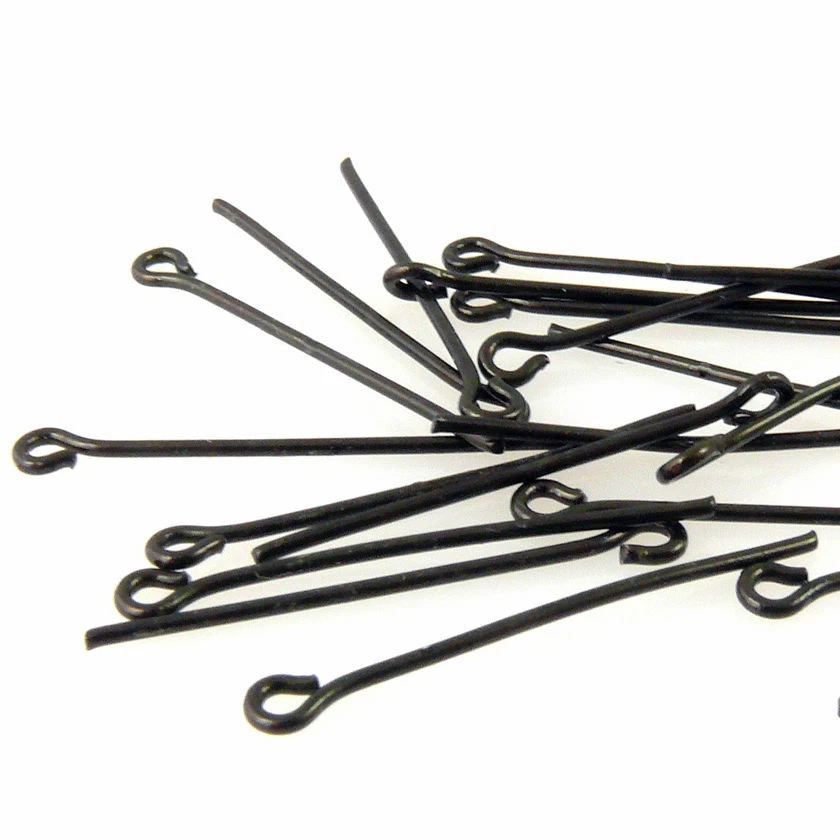 Ösenstifte 20x Kettelstifte schwarz 25mm Kettenverbinder Stifte -942 - Bild 1 von 1