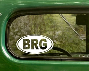 2 pegatinas ovaladas de calcomanía brigantina BRG Nueva Jersey, vinilo, parachoques, autos, computadora portátil - Imagen 1 de 1