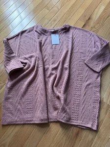 Cherish Mauve Oversized Top NWT Small - Picture 1 of 7
