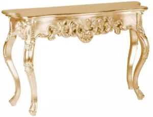 Casa Padrino Barock Konsole Gold - Handgefertigter Konsolentisch - Bild 1 von 5