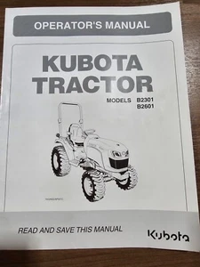 Kubota Tractor B2301 B2601 Manual de Operador - Imagen 1 de 2