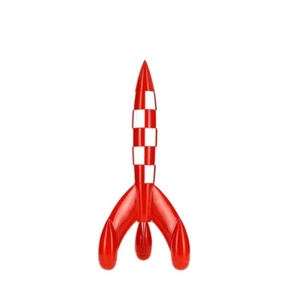 Estatuilla Moulinsart Tintín Modelo 46949 Moon Rocket 30 cm Raro Resina Modelo 2017 - Imagen 1 de 4