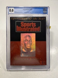 1991 Sports Illustrated MICHAEL JORDAN SOY CGC 8.0 NEW SLAB 12/23/91 NEWSSTAND - Picture 1 of 2