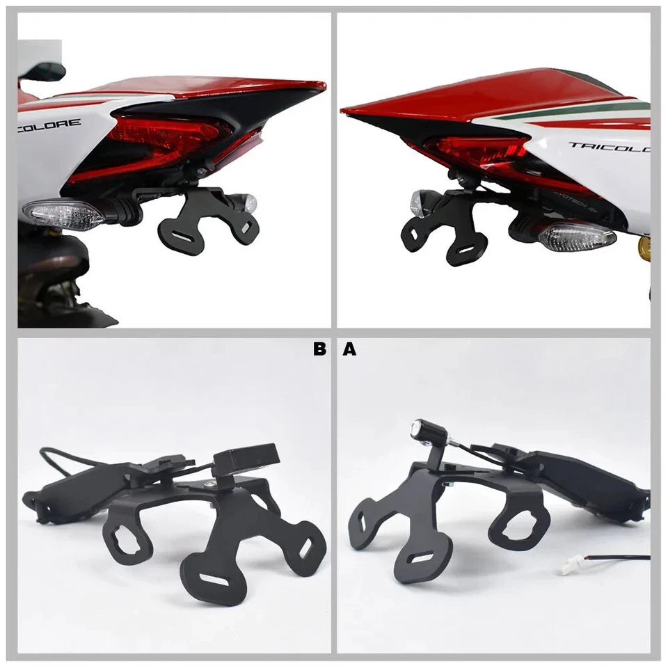 Porta matrícula trasera para motocicleta Panigale DUCATI 899 959 1199 1299 Foto 1 de 4