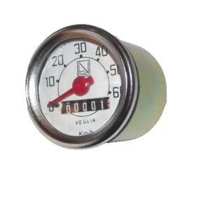 Tachometer 60 km/h UNI AUTO Chrom 48mm für Vespa V50, 50 N, L, R, S, Ciao, SI - Bild 1 von 2