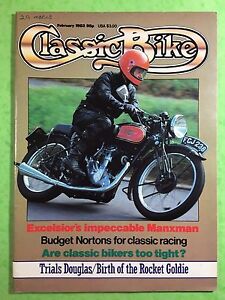 Klassisch Fahrrad - Februar 1983 - 350cc Excelsior Manxman - Harley Davidson