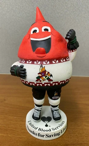 PHOENIX COYOTES MASCOT SGA UBIE (#3) United Blood Services Bobblehead NHL -RARE! Cover