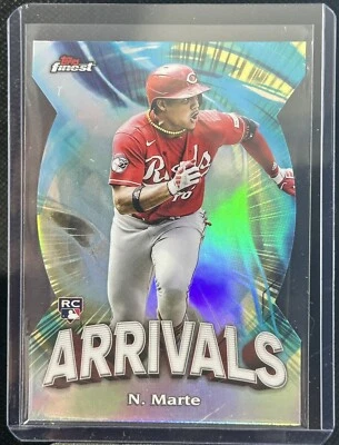 2024 Topps Finest #A-10 Noevli Marte Arrivals Die Cut Refractor RC - Image 1 of 2