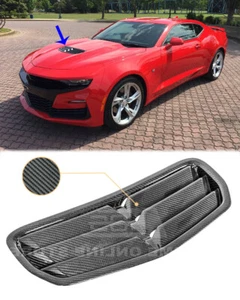 GM Factory Style CARBON FIBER Hood Vent For 19-Up Camaro SS & LT1 Louver Cover - Picture 1 of 11