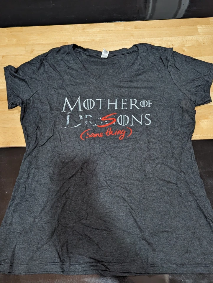 Womens mother of dr. sons black shirt sz xl - Image 1 of 4