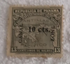 1911 - CANAL ZONE - PANAMA -SCOTT #36 - MH - Picture 1 of 2