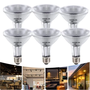 2/6X 50W 75W PAR30 Long Neck Dimmable Flood Light Bulb Warm White 120V E26 Base - Picture 1 of 13