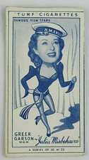 1949 Turf Cigarettes Famous Film Stars #23 Greer Garson (B)