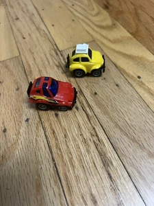 2 VTG Takara Penny Racer Red 1978 Corvette Coupe & Yellow Back Packer Volkswagen - Picture 1 of 11